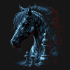 Cheval d’échecs chevalier