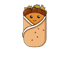 Döner Kebap Wrap Jufka Falaffel Design Kawaii