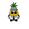 Pineapple Gangster Mafia Kawaii Design