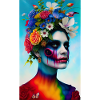 ARTWORK Flower Head Rainbow