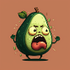 Weird Angry Avocado - Cutefruitz