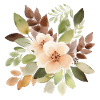 Wunderschöne Blumen im Boho Stil