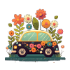 Cute Flower Car 3