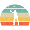 Golfspieler bunt