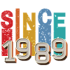 Since 1989 retro