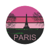 Paris Pink Retro Design