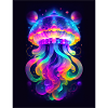 Neon jellyfish