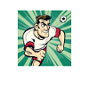 Football cartoon style
