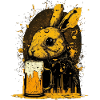 Dangerously cute, beer-loving rabbits