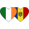 Ireland Moldova Flag Heart