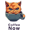 Coffee Now Cat