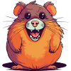 Cheerful hamster