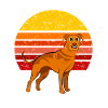 Rhodesian Ridgeback Dog Retro