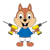 BOHRER - EICHHÖRNCHEN - HANDWERKER