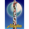 Alaska Totem Pole travel poster