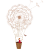 fanciful dandelion balloon
