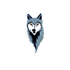grauer Wolf, Kopf, print