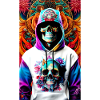ARTWORK Hoodie Skull