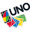 UNO™ Schwarzes Logo Mit Ausgebreiteten Karten