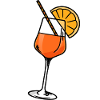 Aperitif Cocktail Aperoli Glass