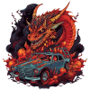 Drachen Auto