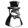 Well-dressed penguin