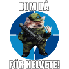 Blågula Bilen Kunden NAFO Fella kom då