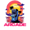 Game Over Arcade-Stil Retro Konsolen-Controller