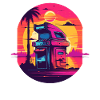 Game Over Arcade-Stil Retro Konsolen-Controller