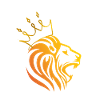 Golden Lion with Crown Alpha Animal King Stark Cool