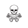 Biker skull logo