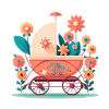Flowery stroller 6