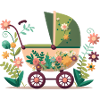 Flowery stroller 1