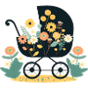 Flowery stroller 5