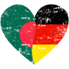 Bangladesh Germany Flag Heart
