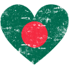 Bangladesh flag heart