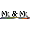 Regenbogen Mr and Mr schwarz