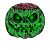 Zombie græskar glødende skelet halloween zombie