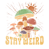 Restez bizarre Hippie Mushroom