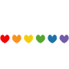 Regenbogenherzchen choose you weiss