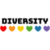 Rainbow Hearts Diversity LGBT lgbtqi queer