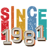Since 1981 retro