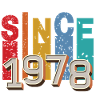 Since 1978 retro