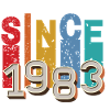Since 1983 retro