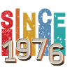 Since 1976 retro