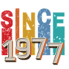 Since 1977 retro