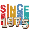 Since 1975 retro