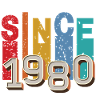 Since 1980 retro