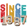 Since 1987 retro