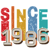 Since 1986 retro
